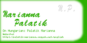 marianna palatik business card